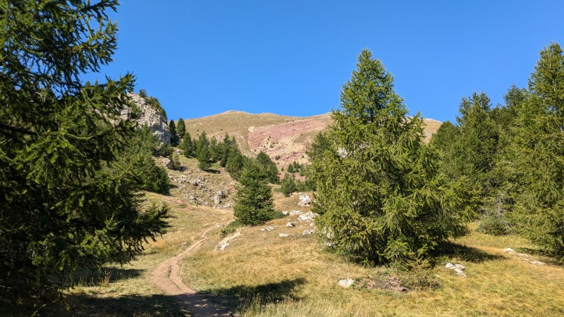 Le Pic de Morgon se devine, là-haut