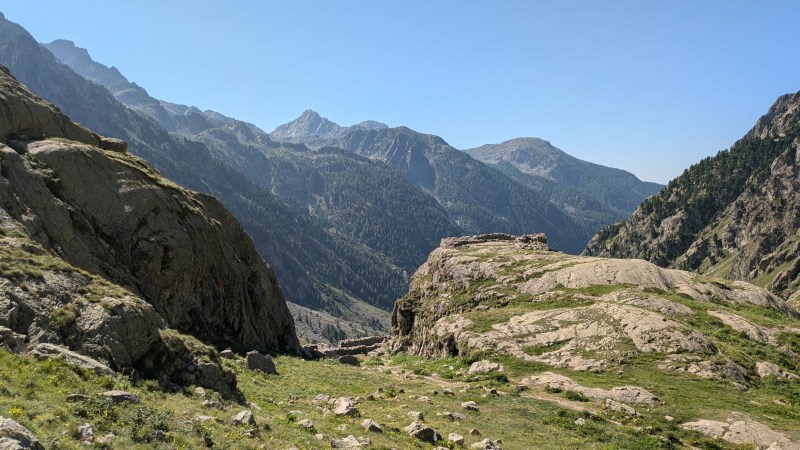 Au Mur des Italiens, la Cime du Diable au fond