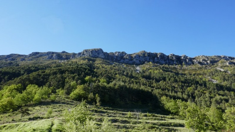 La Montagne de Charamel, vue du Mas
